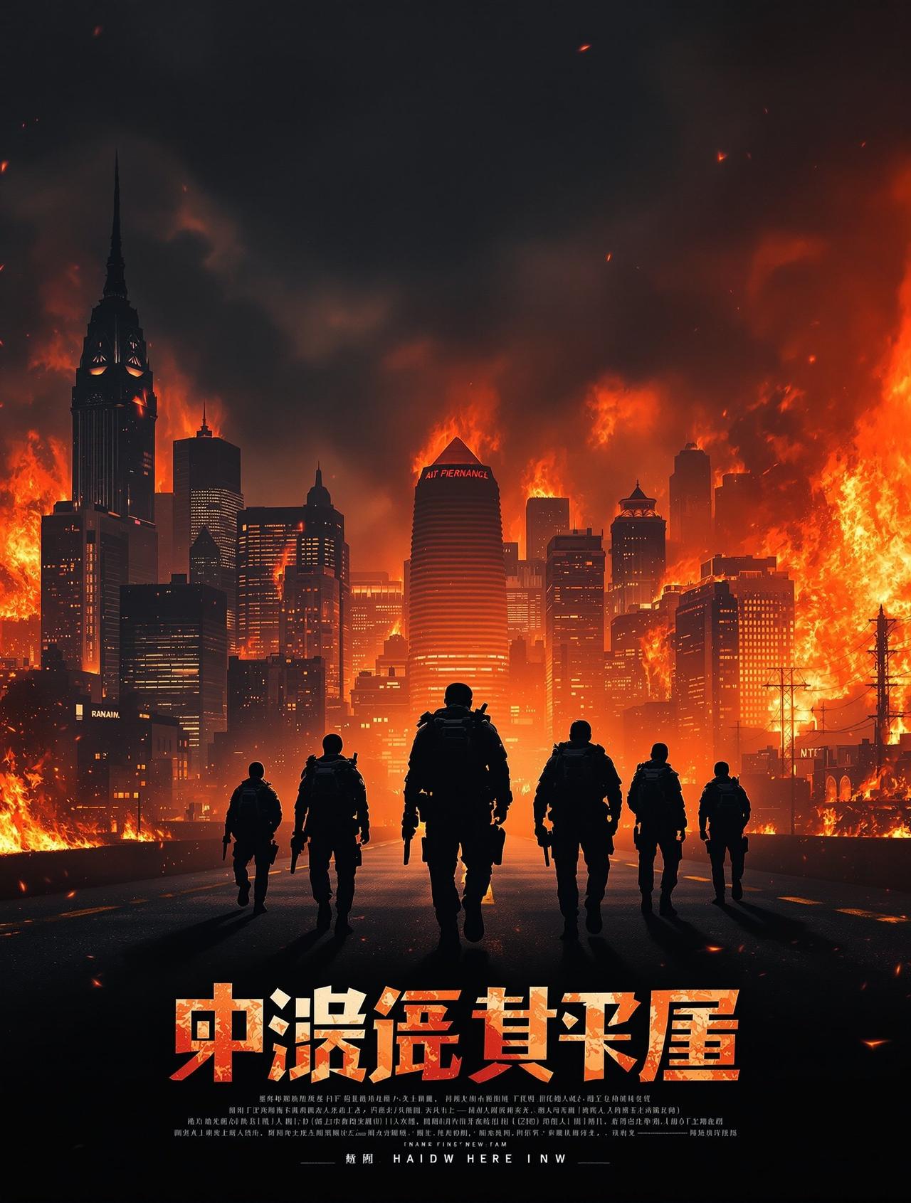 花生影院出品动作片《破晓行动》官方海报